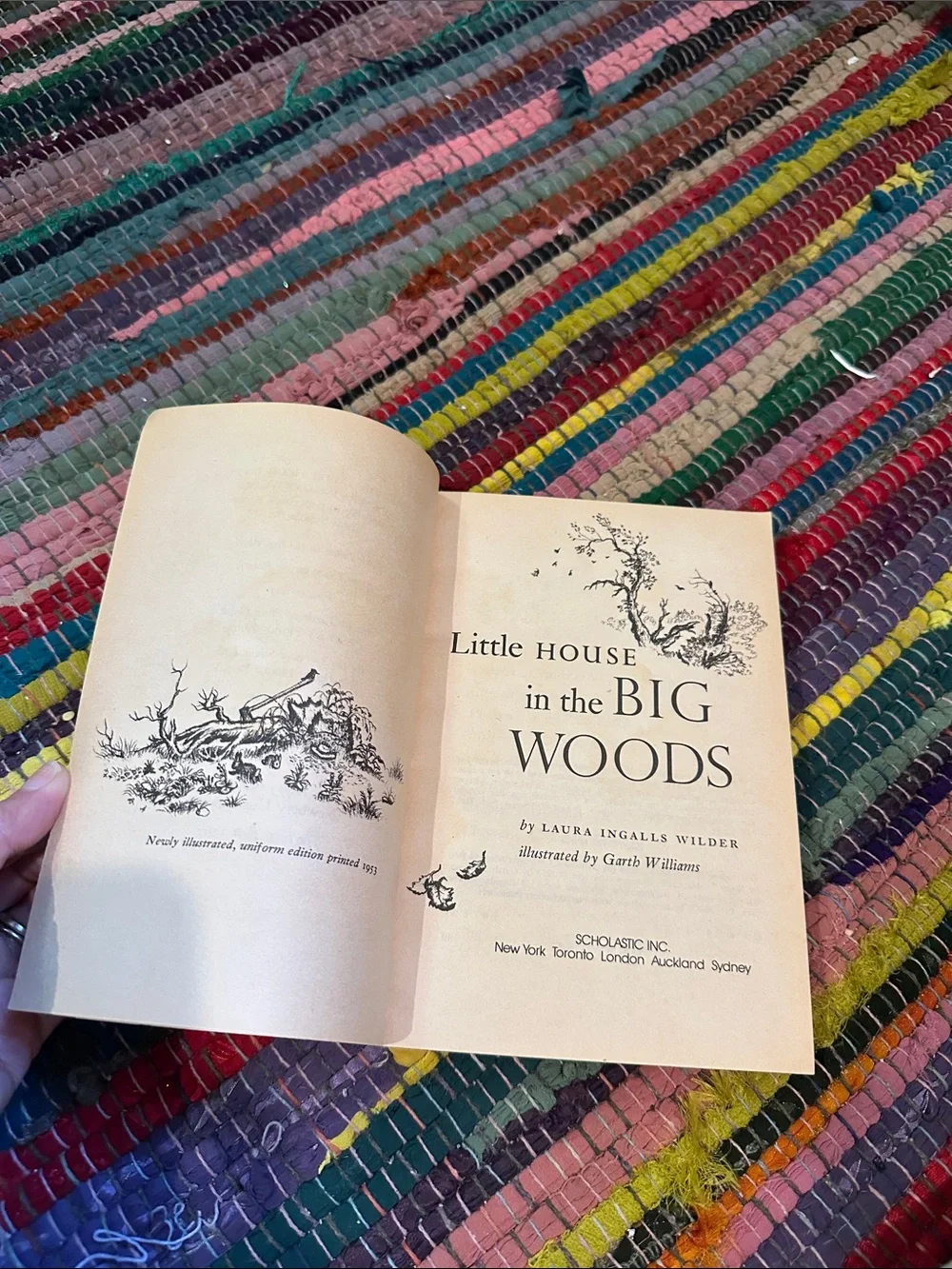Little House in the Big Woods Laura Ingalls Wilder Scholastic Garth Williams